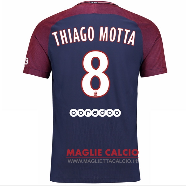 nuova maglietta paris saint germain 2017-2018 thiago motta 8 prima